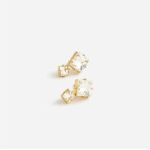J. Crew Square Sparkle Earrings